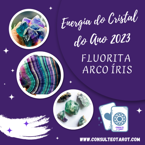 Energia do Cristal do Ano 2023: Fluorita Arco ris